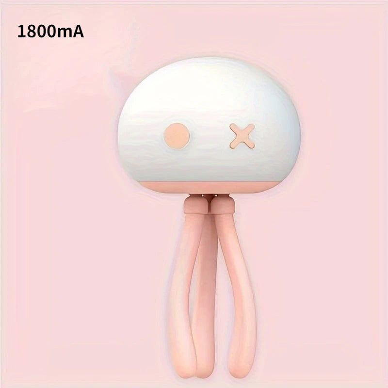 Jellyfish Silicone Night Light Girl Cute Mini Crib Bedroom Sleep Eye Protection Ambient Light Gift Bedside Lamp